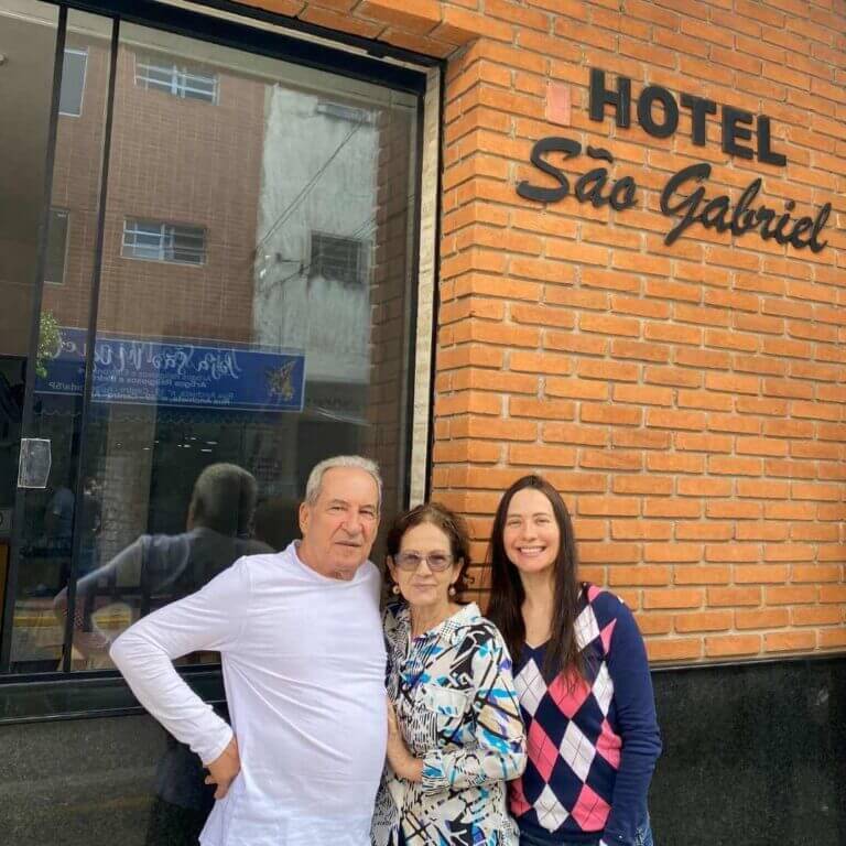 Família do Hotel São Gabriel em Aparecida